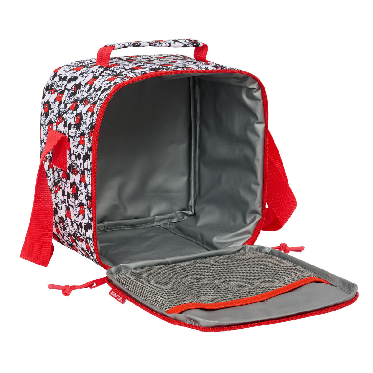 Thermal Lunchbox Mickey Mouse Clubhouse White Red 20 x 20 x 15 cm