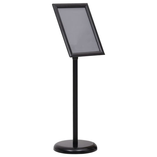 NNEVL A4 Pedestal Poster Stand Black Aluminium Alloy