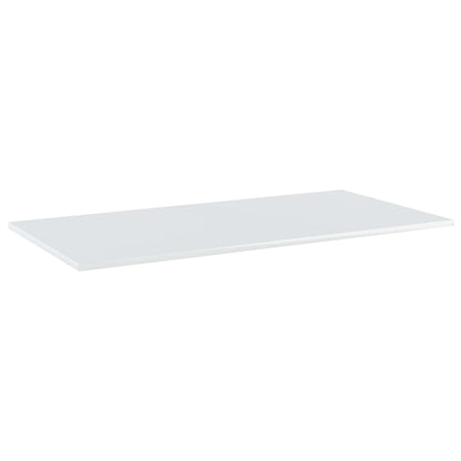 NNEVL Bookshelf Boards 4 pcs High Gloss White 80x30x1.5 cm Chipboard