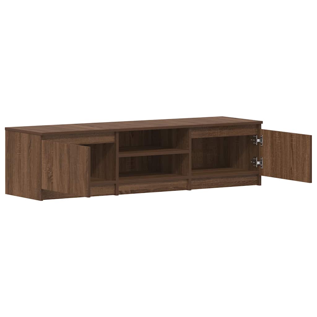 NNEVL TV Cabinet Brown Oak 140x40x35.5 cm Engineered Wood