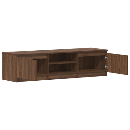 NNEVL TV Cabinet Brown Oak 140x40x35.5 cm Engineered Wood