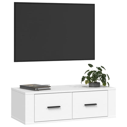 NNEVL Hanging TV Cabinet White 80x36x25 cm Engineered Wood