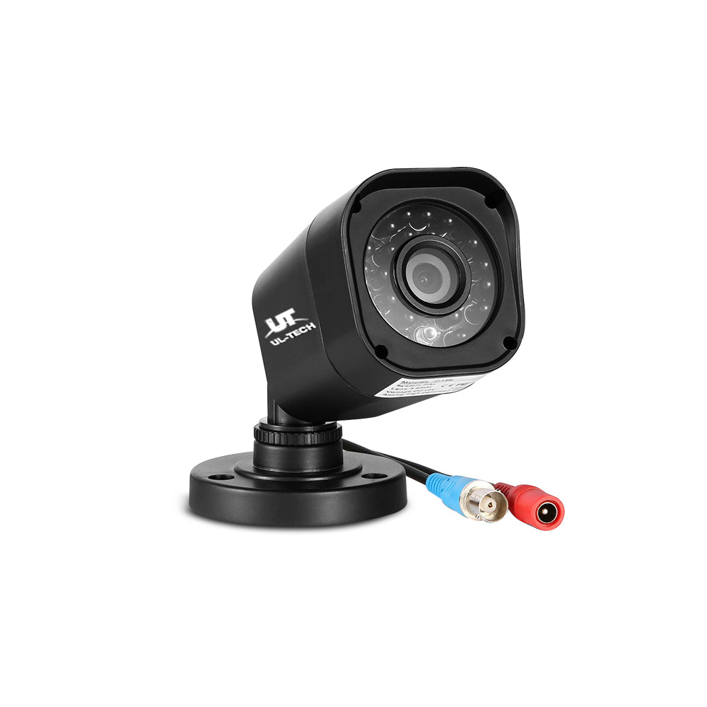 NNEDSZ -8CH 5 IN 1 DVR CCTV Security System Video Recorder /w 4 Cameras 1080P HDMI Black