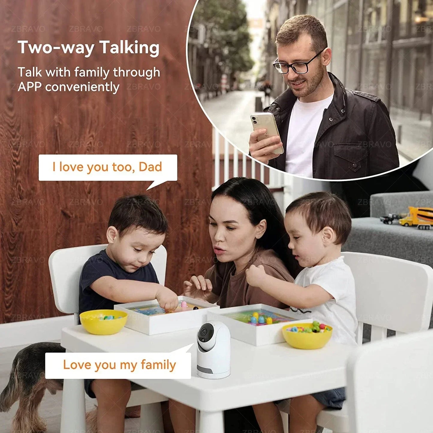 Mini Wifi Camera Night Vision Baby Monitor
