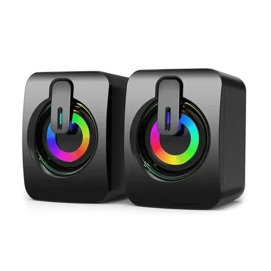 NNEOBA Computer Stereo RGB LED Light Black