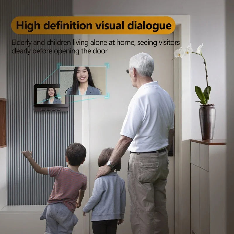 NNEOBA Wireless Visual Intercom Doorbell with HD Night Vision