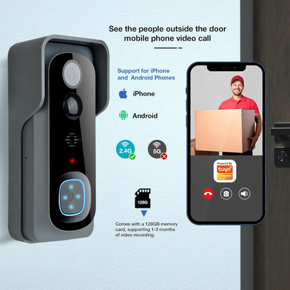 NNEOBA Smart WiFi Video Doorbell Camera 1080P HD