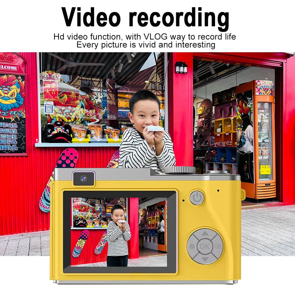 NNEOBA UHD Digital Camera Yellow