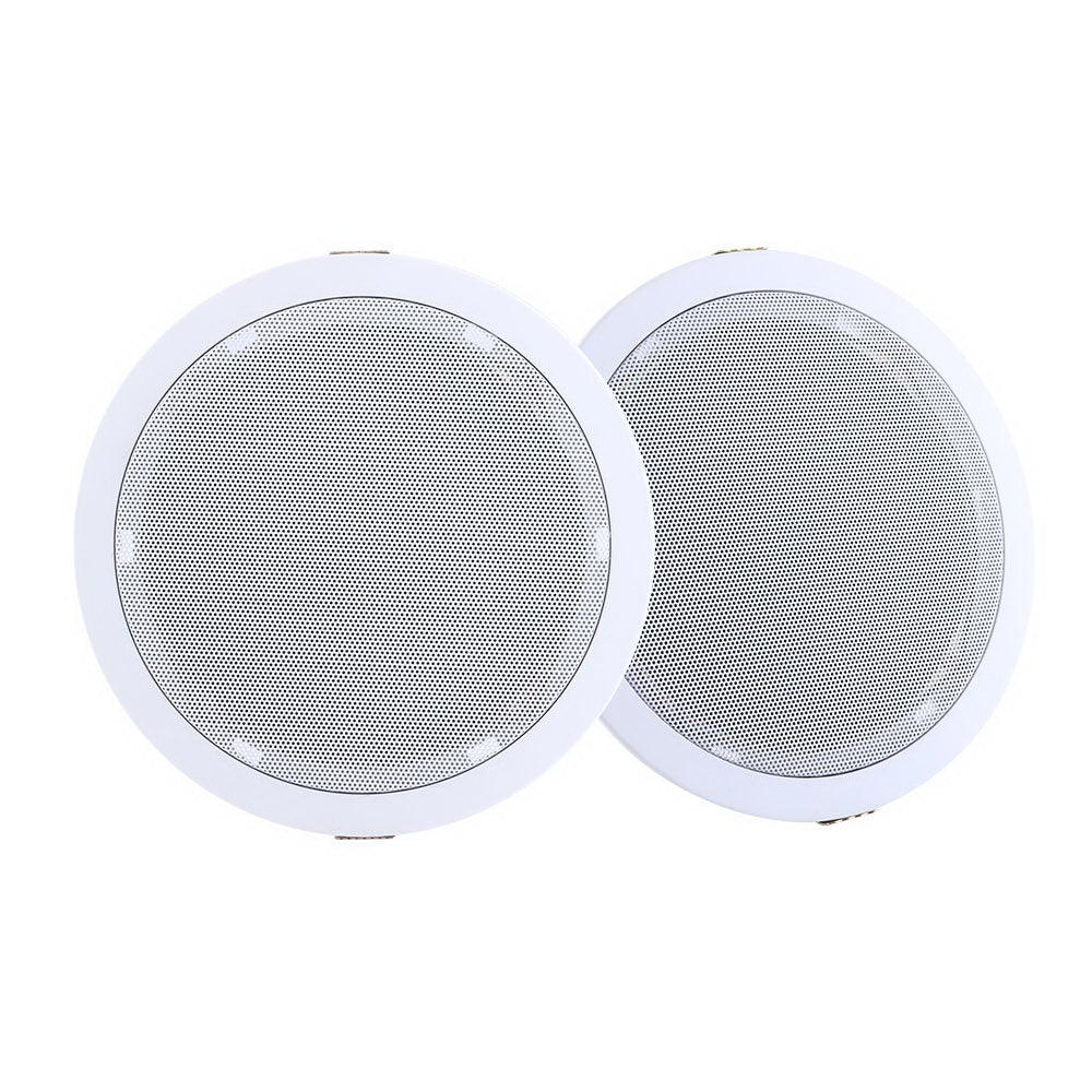 NNEDSZ 2 x 6 In Ceiling Speakers Home 80W Speaker Theatre Stereo Outdoor Multi Room