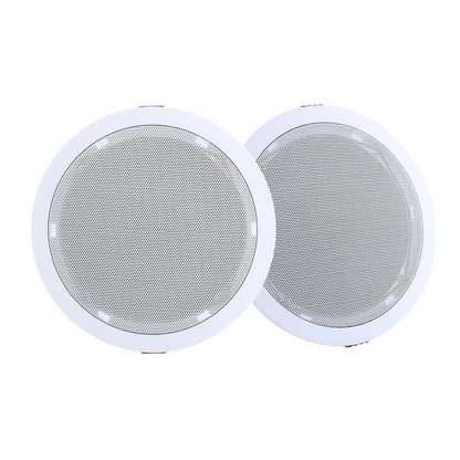 NNEDSZ 2 x 6 In Ceiling Speakers Home 80W Speaker Theatre Stereo Outdoor Multi Room