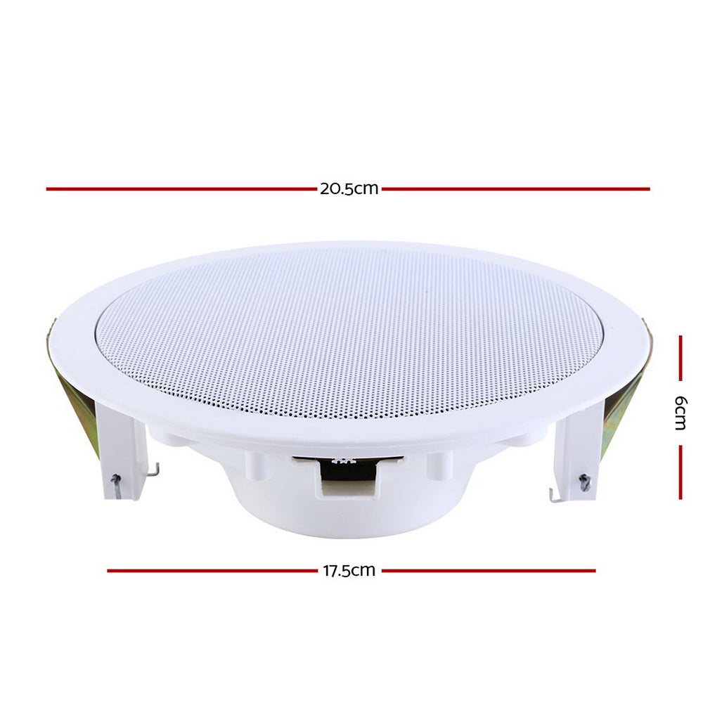 NNEDSZ 2 x 6 In Ceiling Speakers Home 80W Speaker Theatre Stereo Outdoor Multi Room