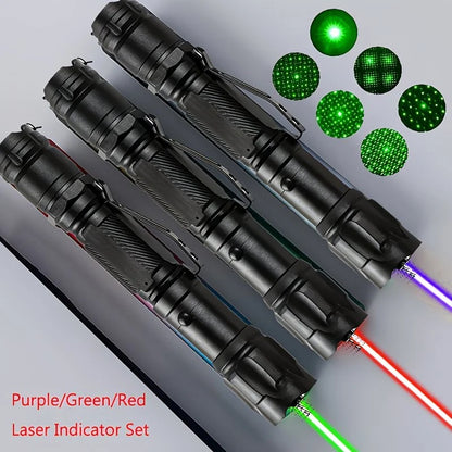 1 piece Green High-Power Green Laser Pointer, Laser Pointer for Indoor Meetings, Tactical Laser Flashlight for Outdoor Camping and Hiking