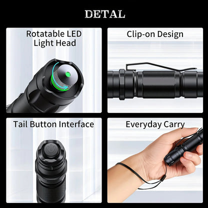 1 piece Green High-Power Green Laser Pointer, Laser Pointer for Indoor Meetings, Tactical Laser Flashlight for Outdoor Camping and Hiking