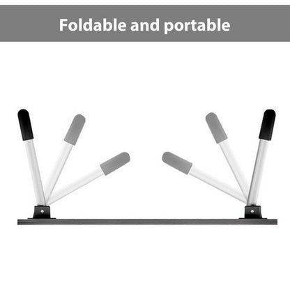 Black Laptop Stand Table Foldable Desk Computer Study Bed Adjustable Cup Slot Tray/linght and Fan