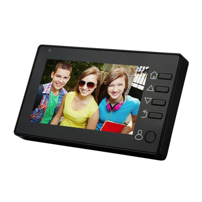 NNEDSZ Smart Doorbell With 4.3 Tft Screen 3.0Mp Camera Night Vision Motion Detection And 32Gb Tf Card Support - Black