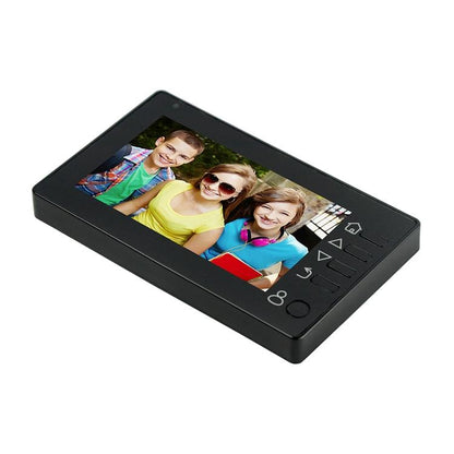 NNEDSZ Smart Doorbell With 4.3 Tft Screen 3.0Mp Camera Night Vision Motion Detection And 32Gb Tf Card Support - Black