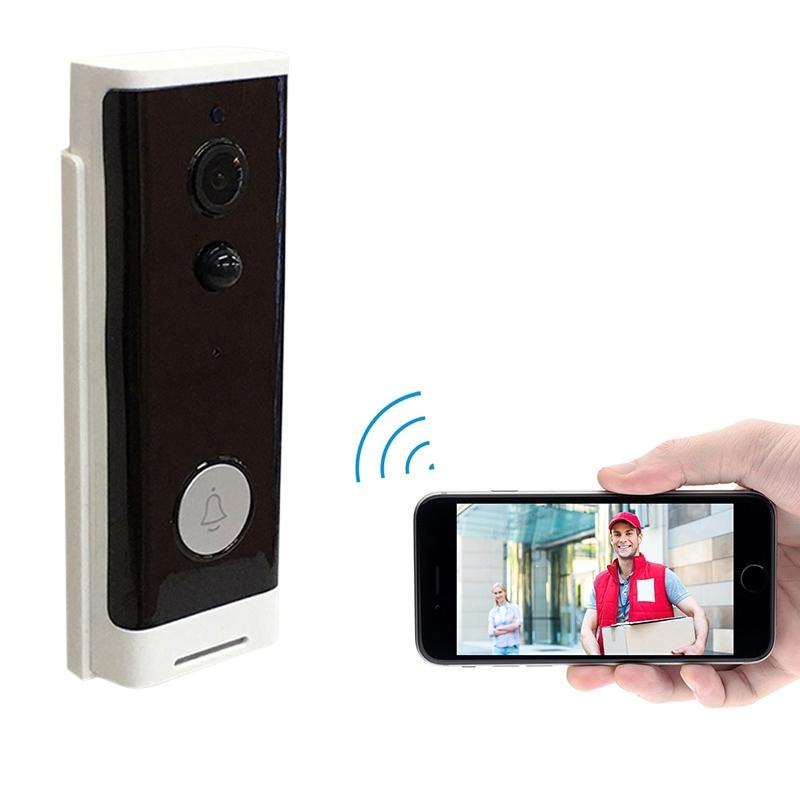 NNEDSZ Smart Wifi Video Doorbell With Motion Detection & Two-Way Intercom - White
