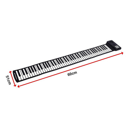 88 Key Portable Foldable Silicone Electronic Keyboard Piano Music