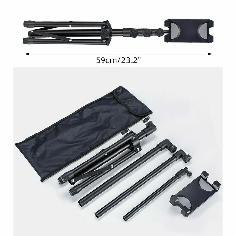 Adjustable 4.7-12.9" Stable Tripod Floor Stand Lazy Tablet Mount Holder for iPad