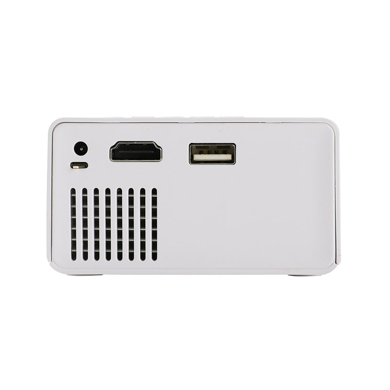 NNEDSZ Mini Home Portable Cinema Projector - LED Compact Entertainment Projector for Movies & Gaming (White+blue)