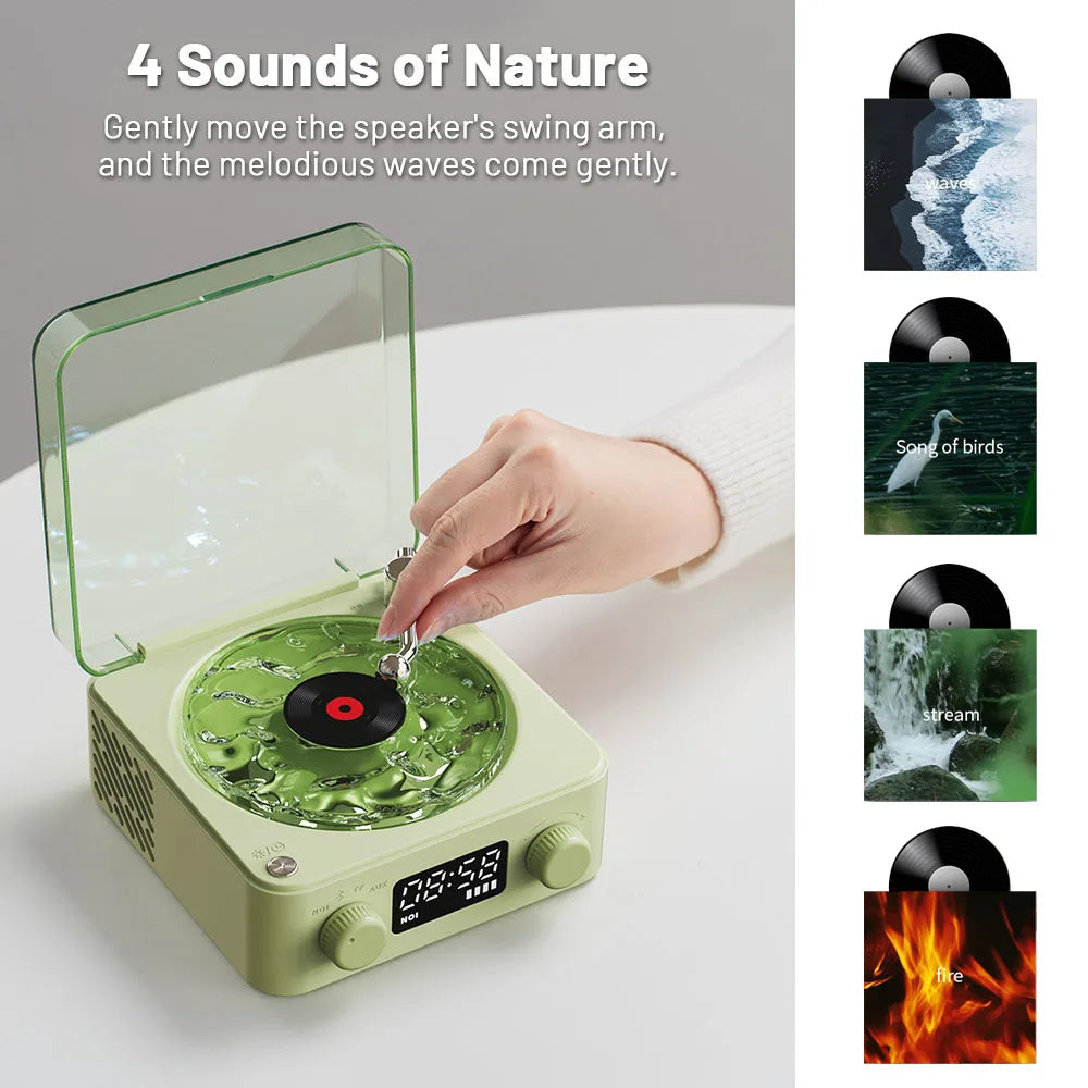 NNEDSZ Green, KW03 Bluetooth Sleep Sound Machine - Retro Design with 1500mAh Battery