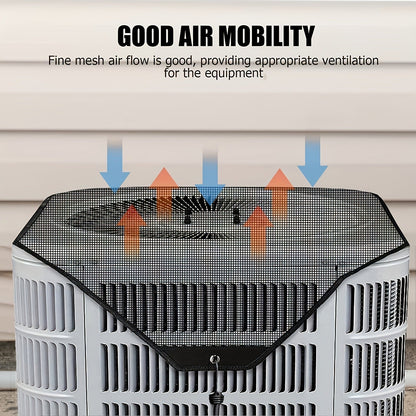 2-Pack Ventilated Resin Mesh Outdoor Air Conditioner Cover(81x81cm / 32x32inch) - Anti-Sun Heat Reduction AC Unit Net for Exterior Use