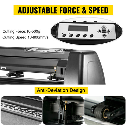 5 In1 12" X 15" (30 X 38cm) Heat Transfer Press + 28 Inch Vinyl Cutter Machine Kit Software