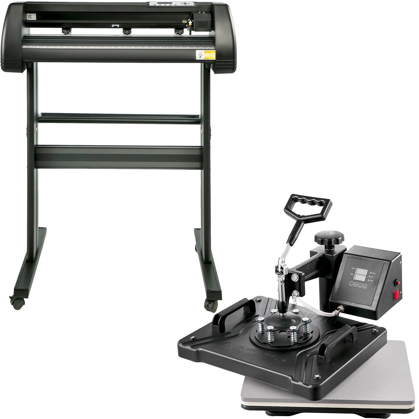 5 In1 12" X 15" (30 X 38cm) Heat Transfer Press + 28 Inch Vinyl Cutter Machine Kit Software