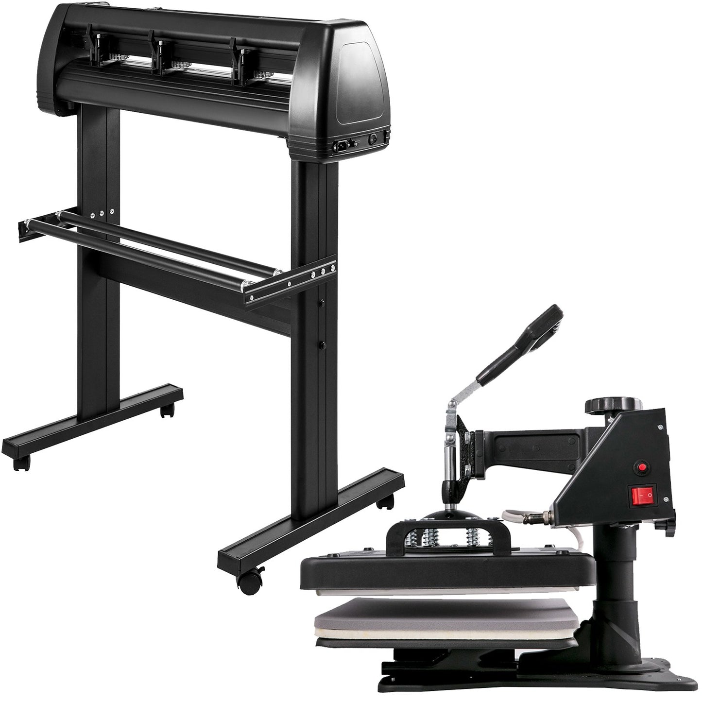5 In1 12" X 15" (30 X 38cm) Heat Transfer Press + 28 Inch Vinyl Cutter Machine Kit Software