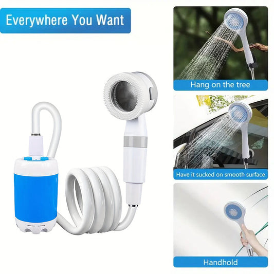 Portable Electric Camping Shower USB Rechargeable