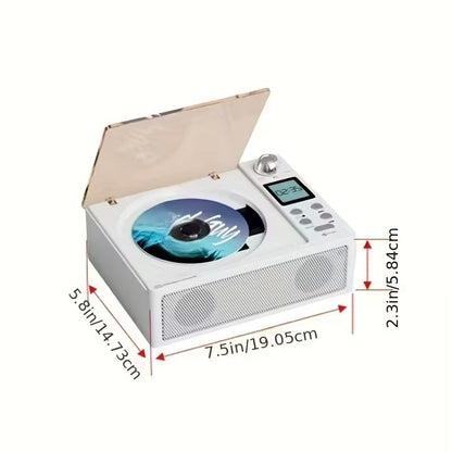 NNETM CD Player with Wireless Speaker & FM Radio