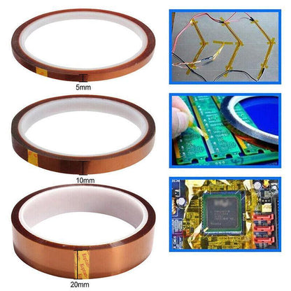 33M 5-25Mm Kapton Tape High Temperature Heat Resistant Polyimide 3D Printer Vic